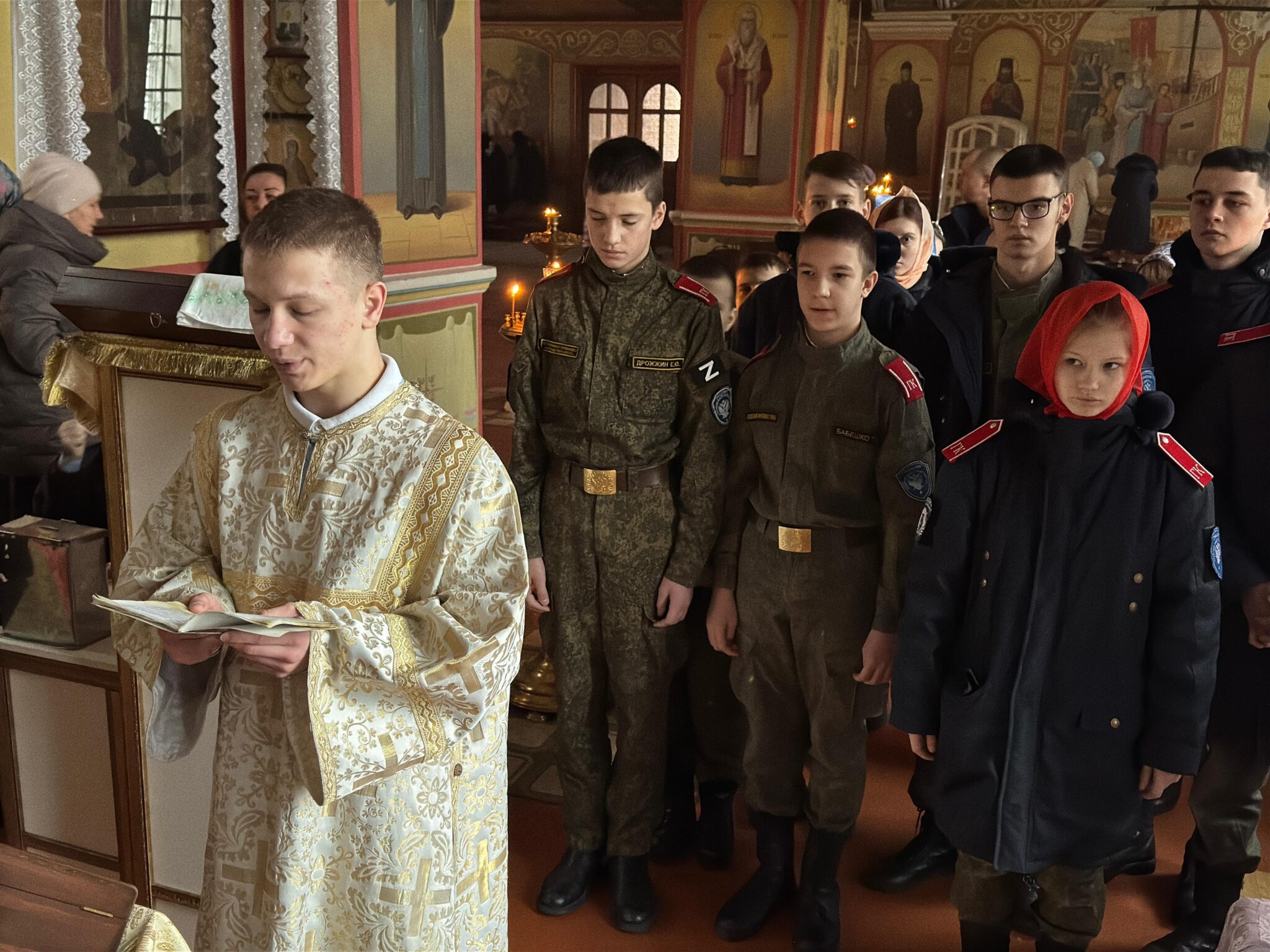 Кадеты приняли участие в Божественной литургии